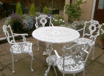 Garden Furniture restored by powder coating, Norfolk