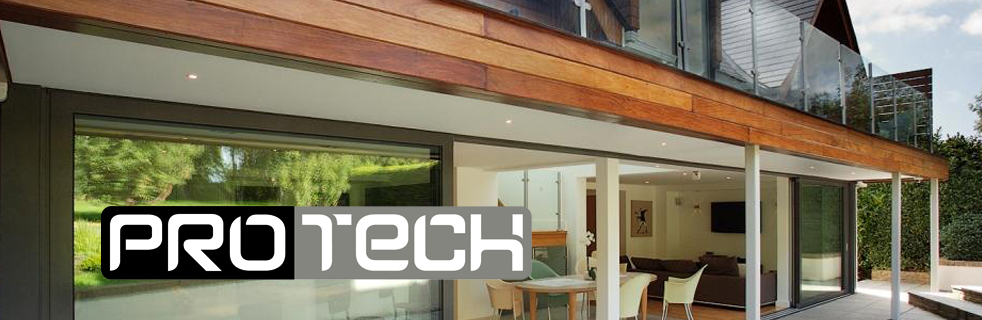 Powder Coated Patio Doors, structure support beams, balustrades, handrails, balconies, gutters and aluminium pressings by Protech Powder Coaters, Norfolk